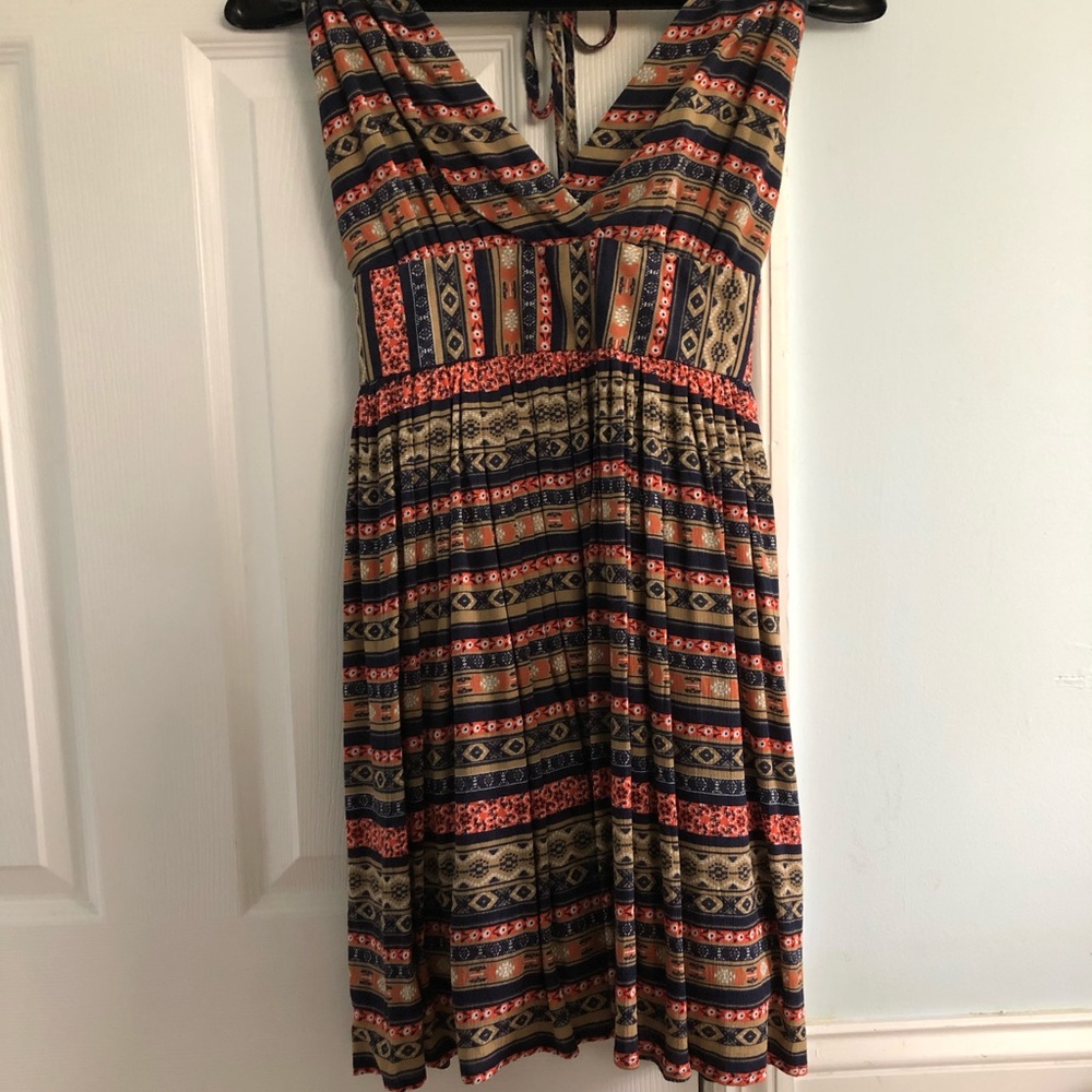 Patterned above the knee dress